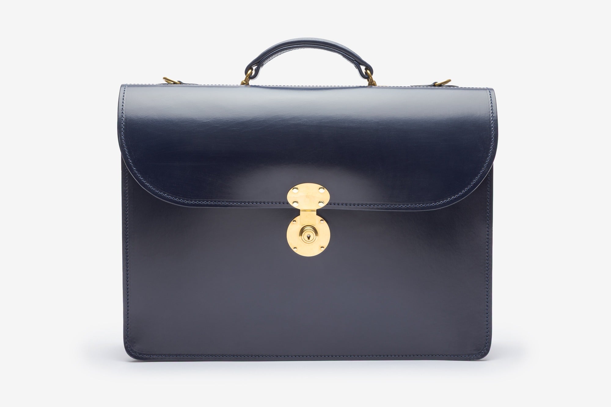 The Fleet briefcase in Navy - front
