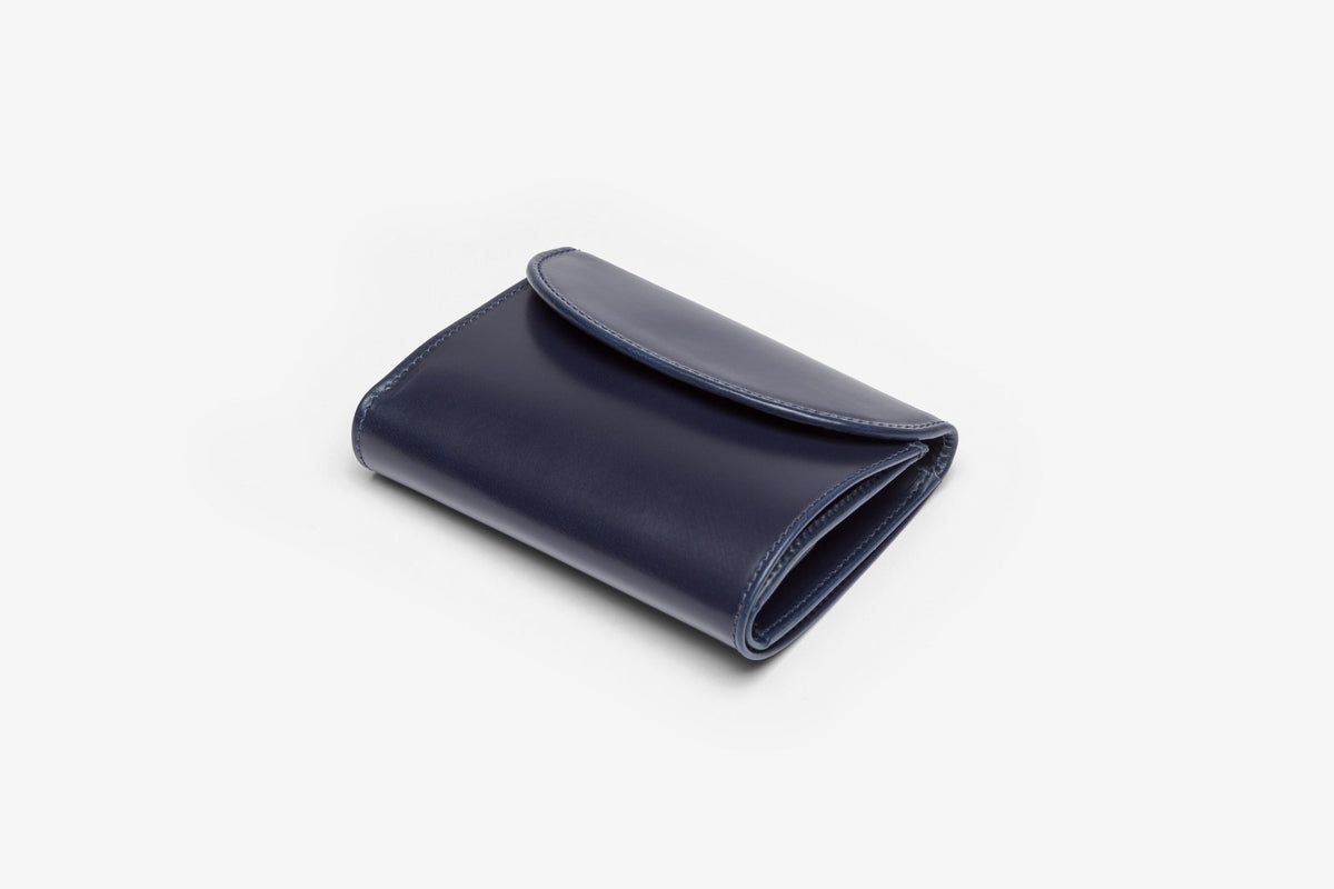 The Wentworth 3-fold purse in Navy