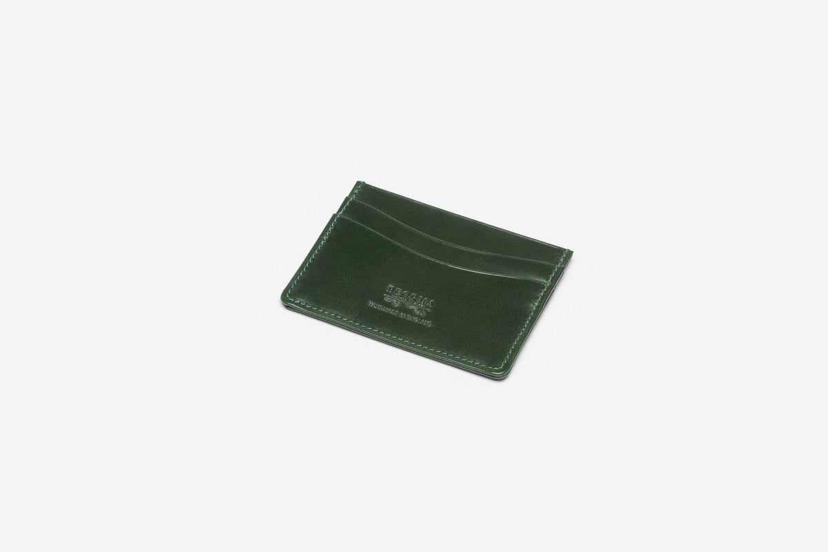 The Slimline bridle card case in Green