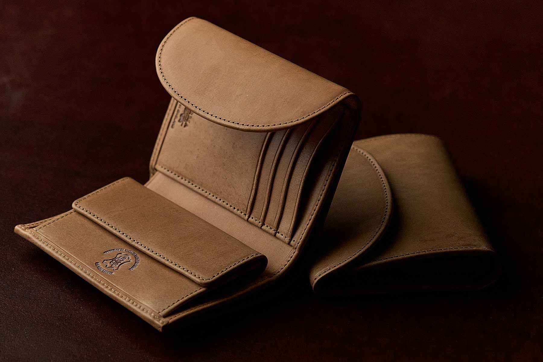 The Wentworth 3-Fold Vintage Leather Purse