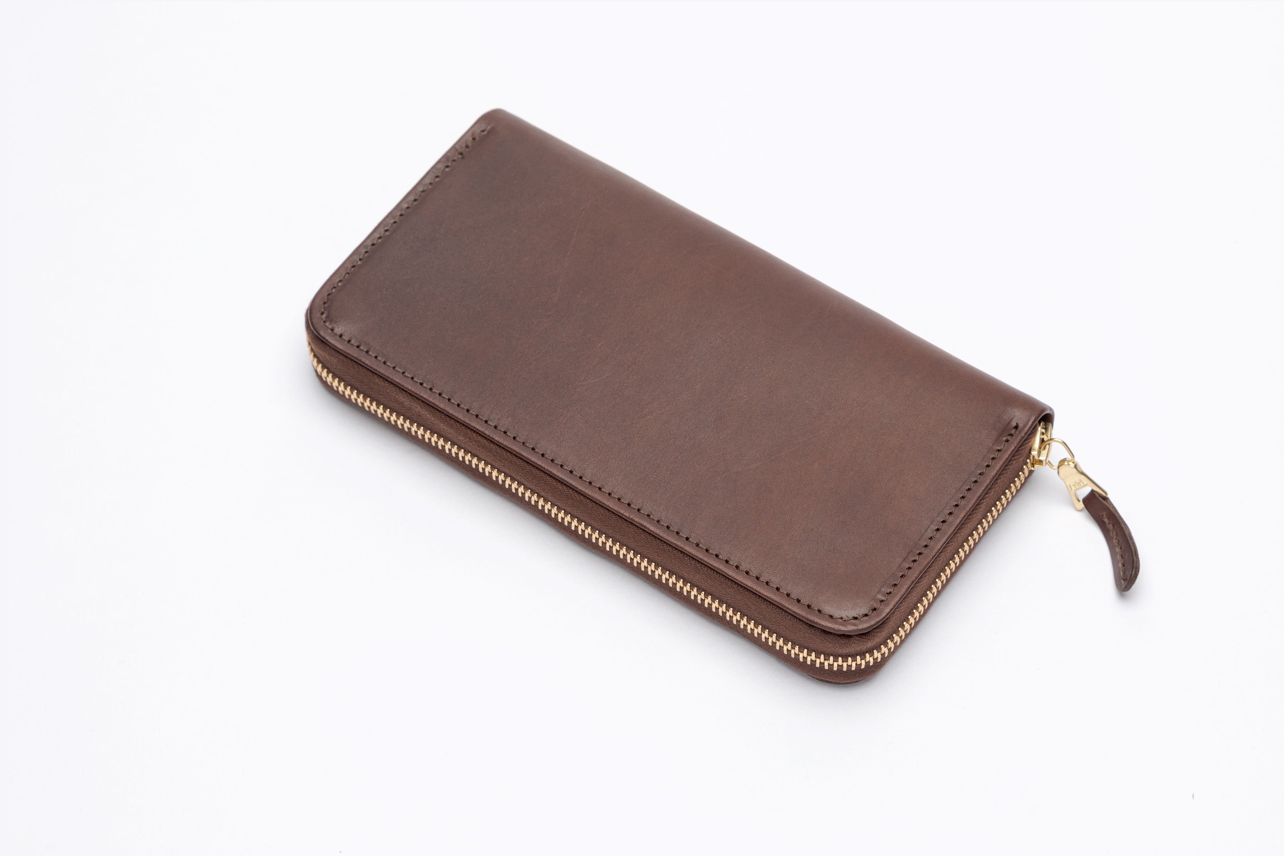 The Ascot Zip Round Leather Purse