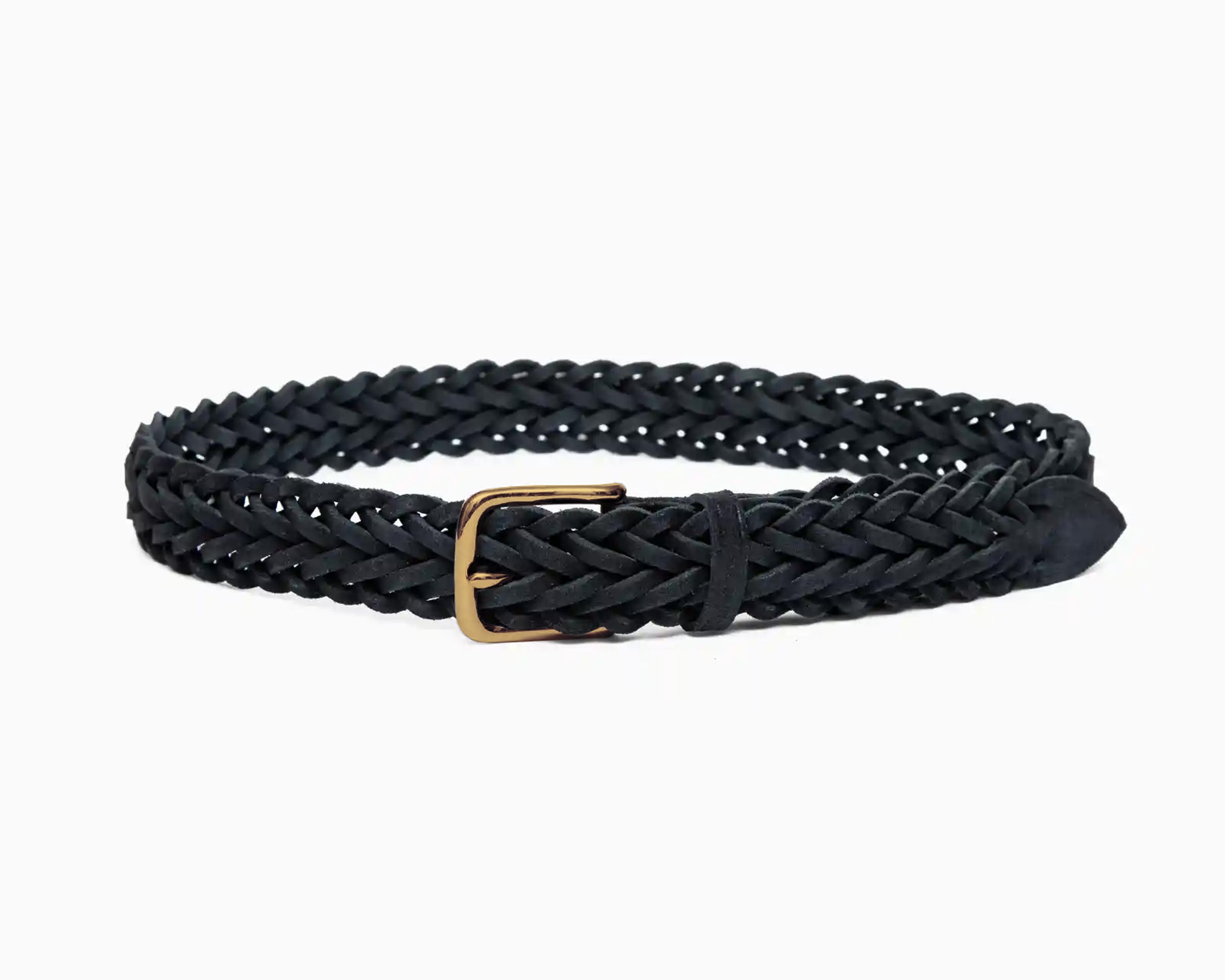 British Pasture Suede Herringbone Belt