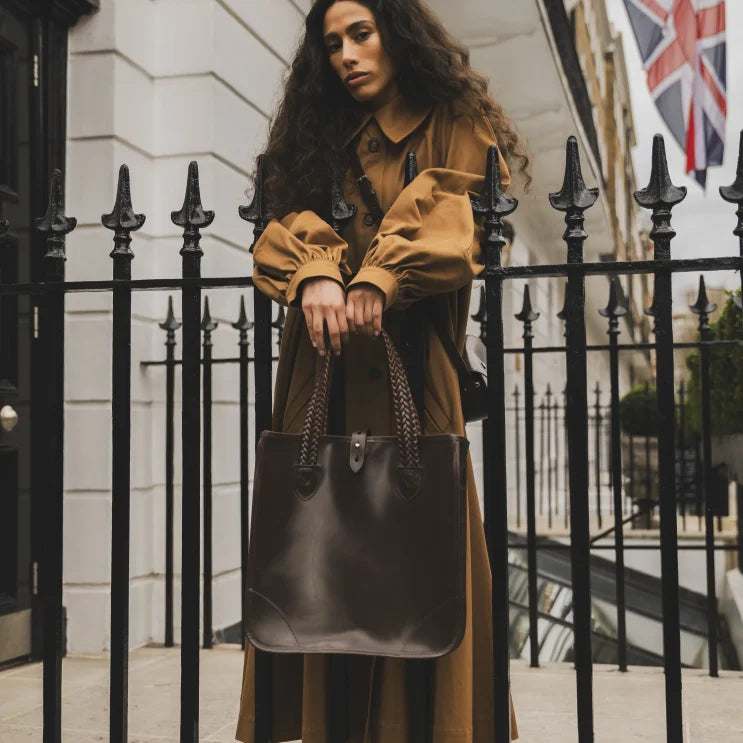 The Bodleian Bridle Leather Tote Bag
