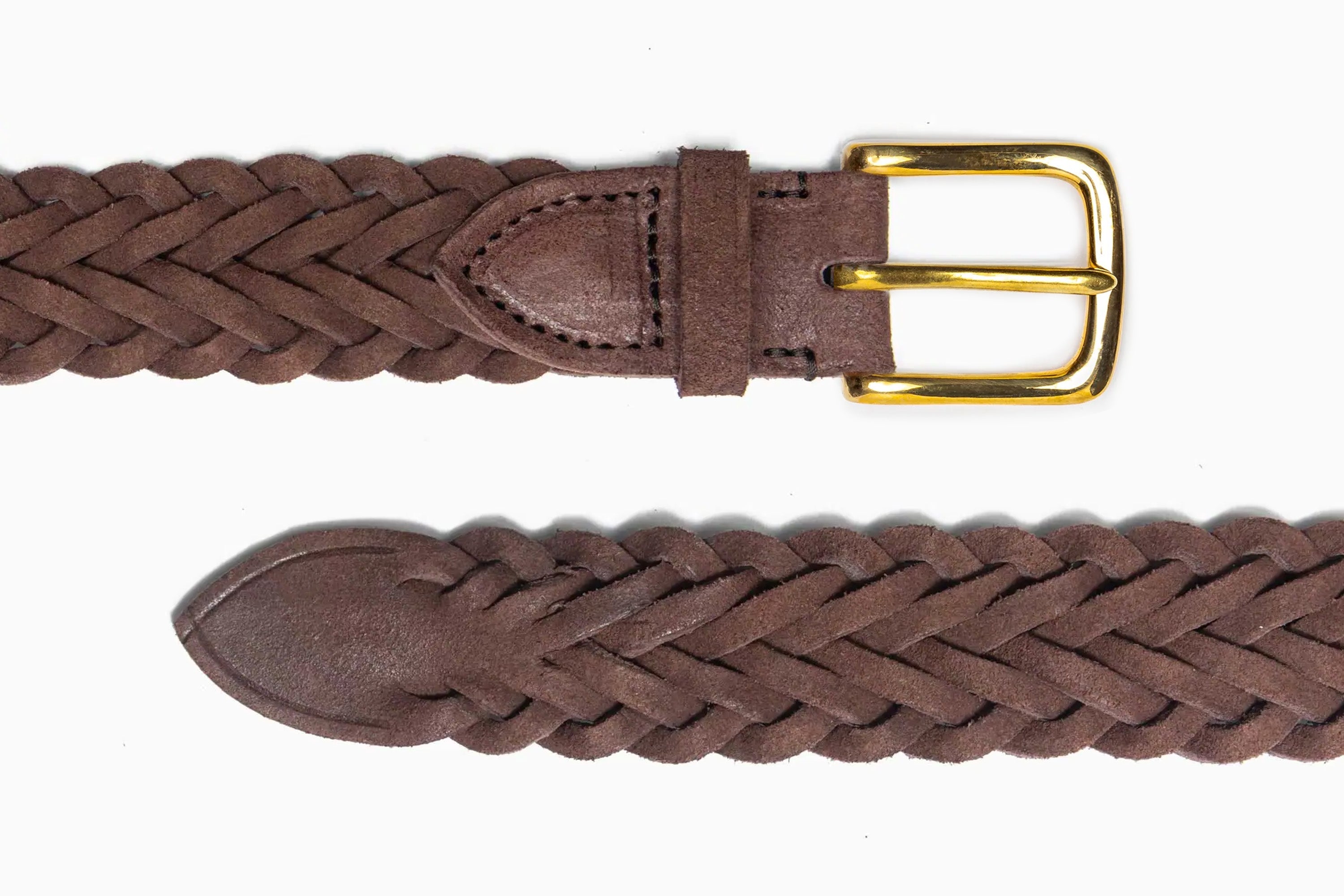 British Pasture Suede Herringbone Belt