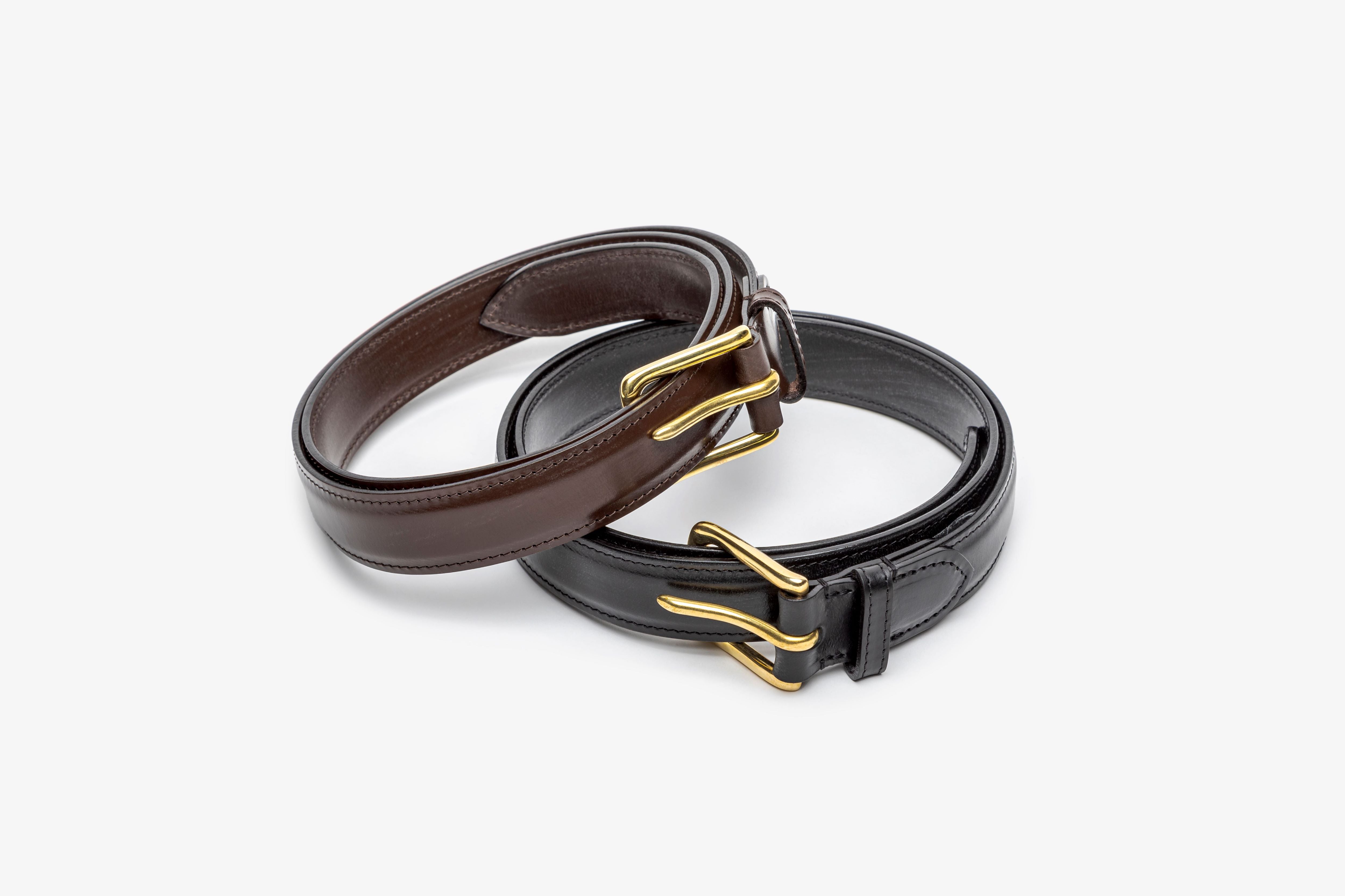 SELF-LINED PADDED BRIDLE BELT