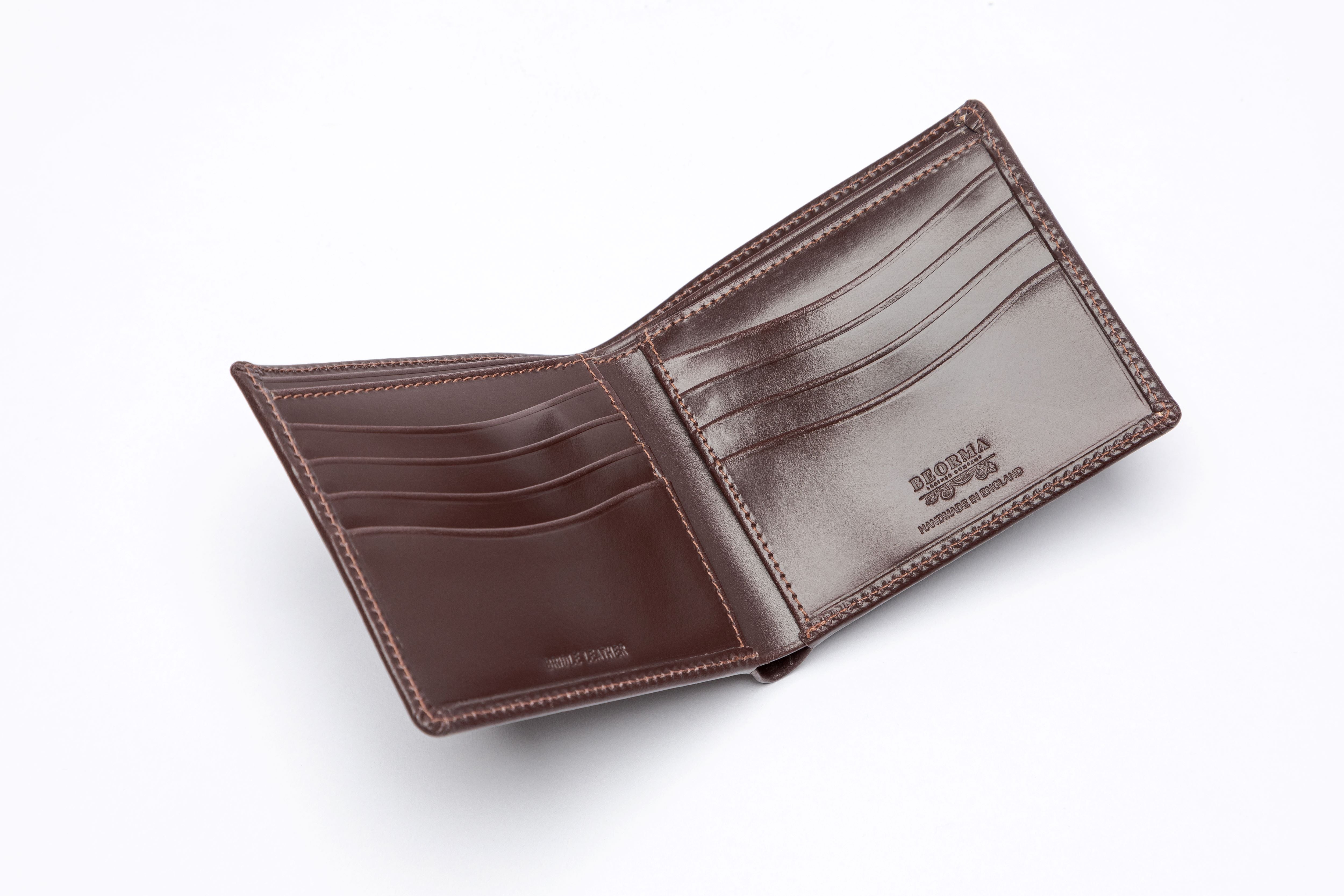 THE BRIDLE LEATHER REGENT 8 CARD BILLFOLD WALLET