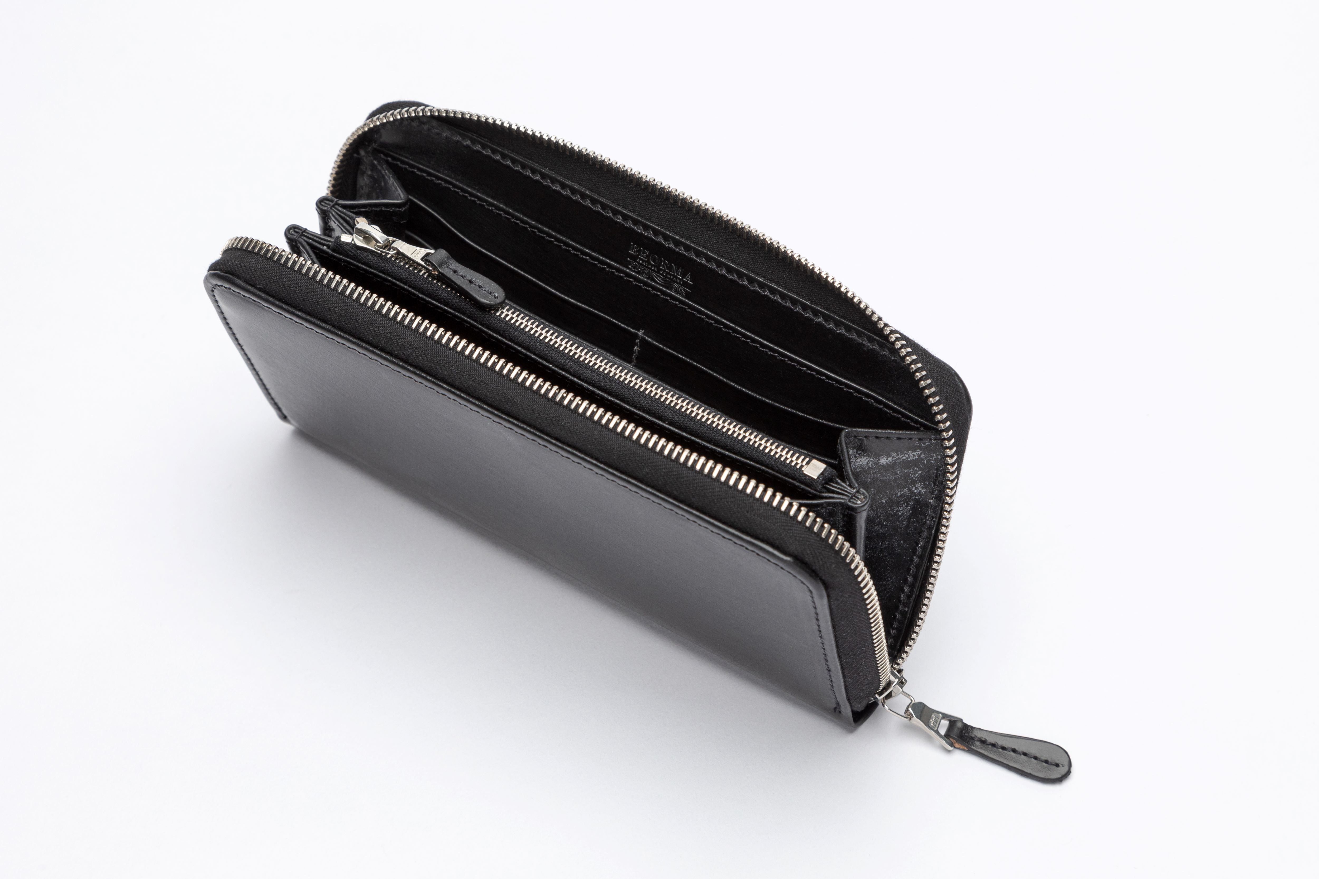 THE BRIDLE ASCOT ZIP ROUND LEATHER PURSE