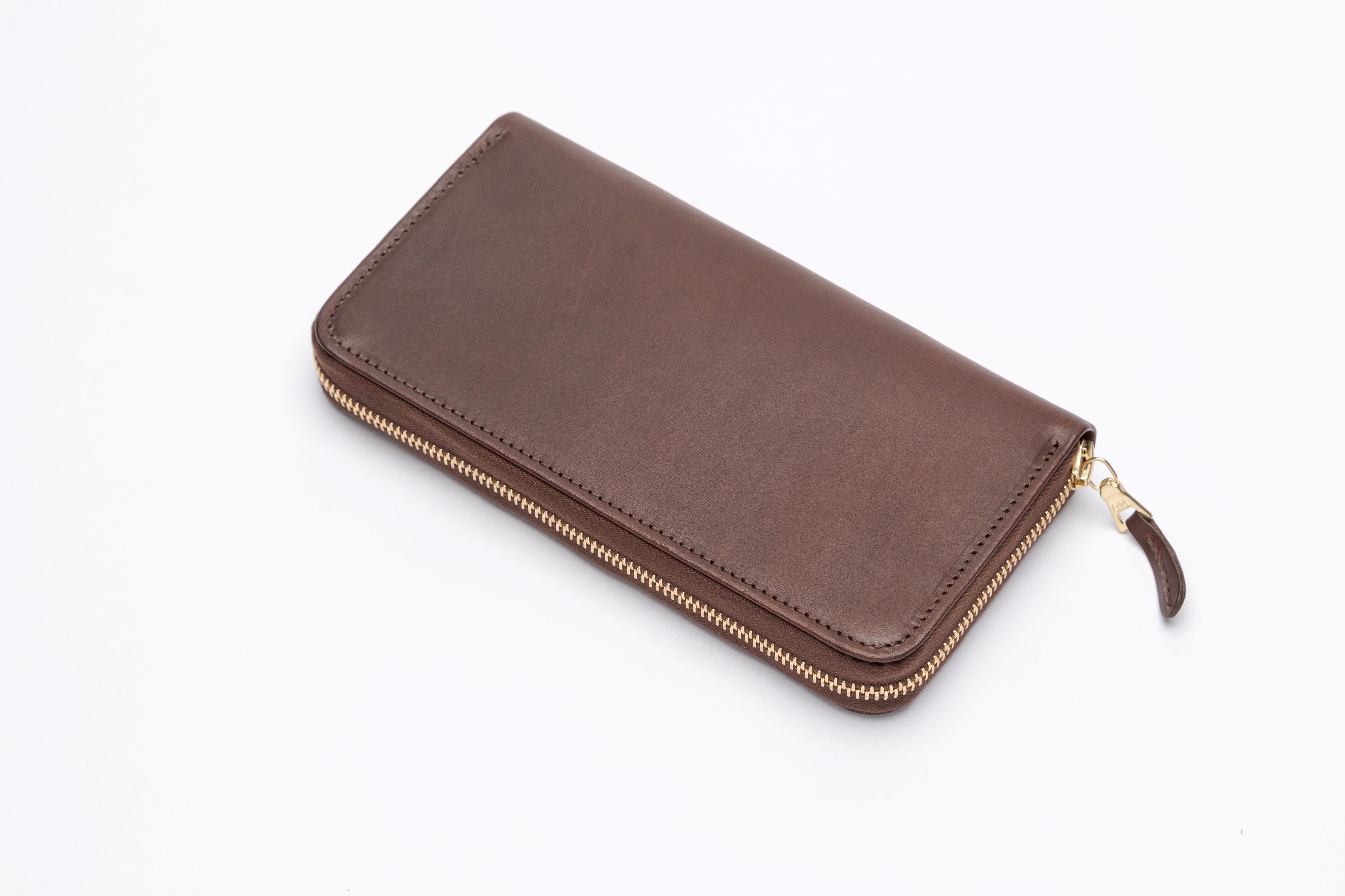 The Ascot Zip Round Leather Purse
