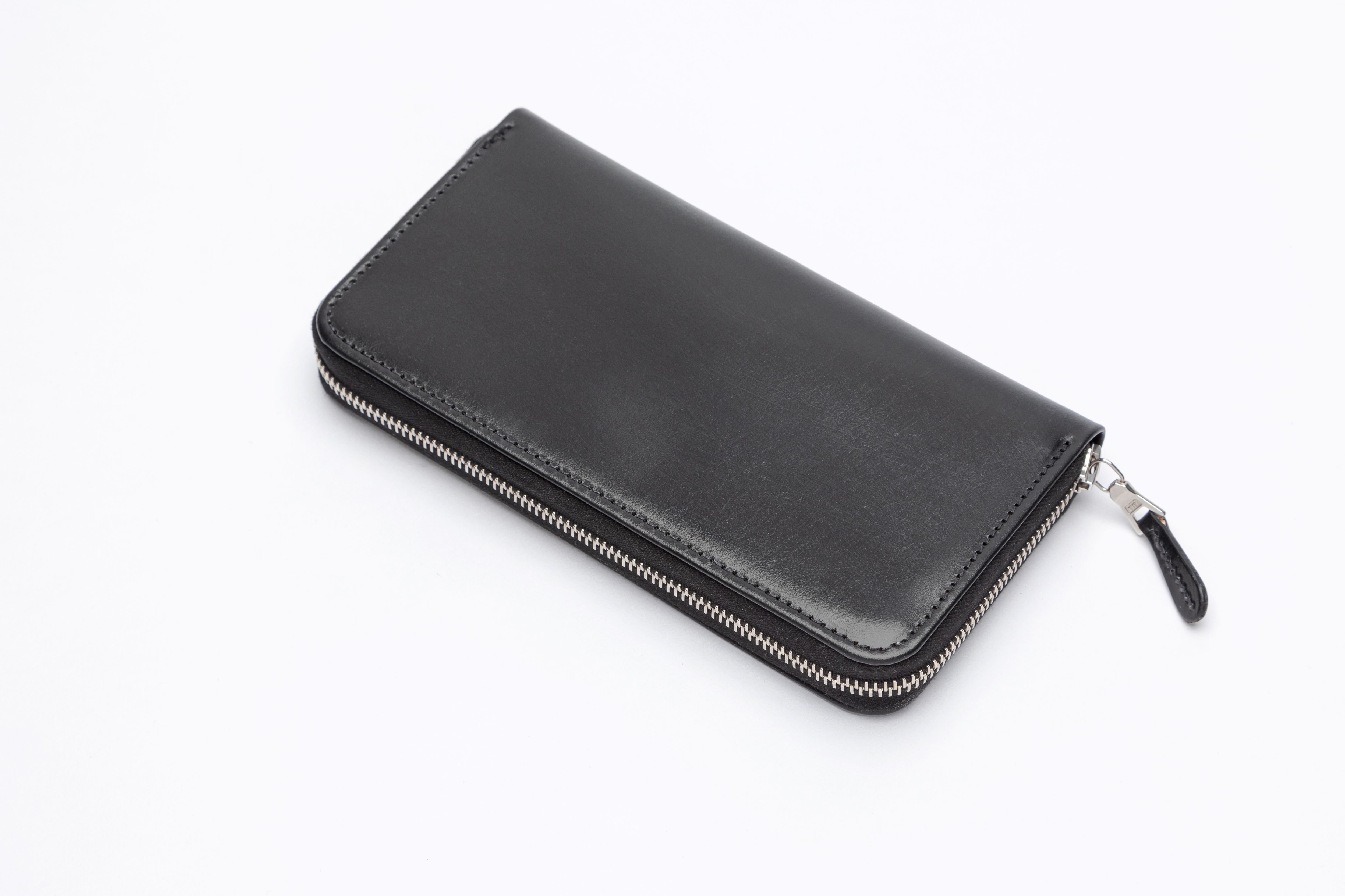 THE BRIDLE ASCOT ZIP ROUND LEATHER PURSE
