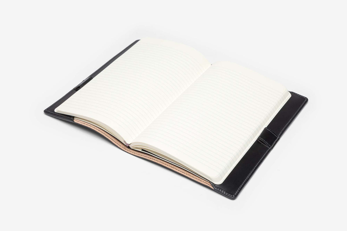 Beorma Large Note Book in Black – open