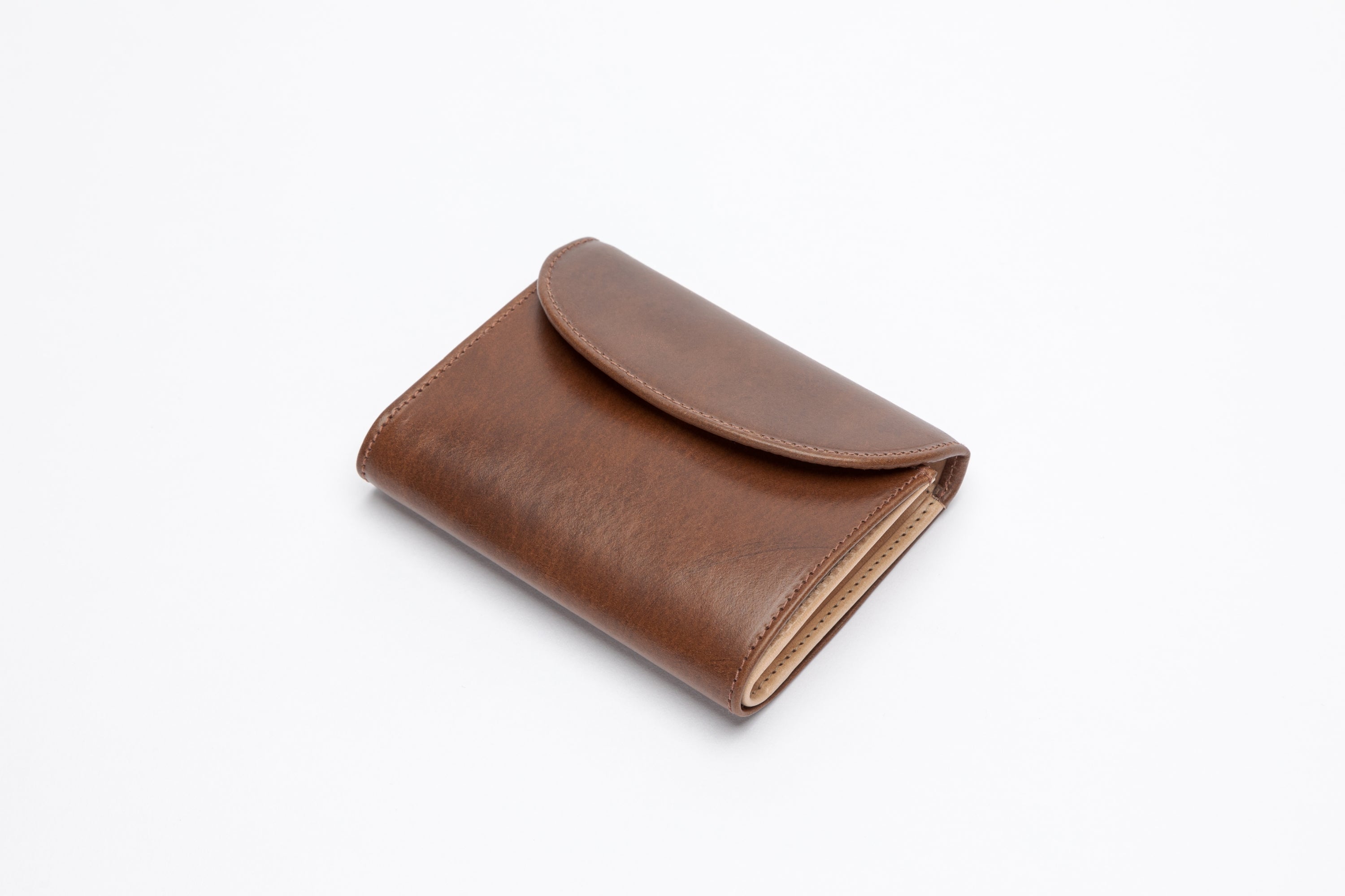 The Wentworth 3-Fold Vintage Leather Purse