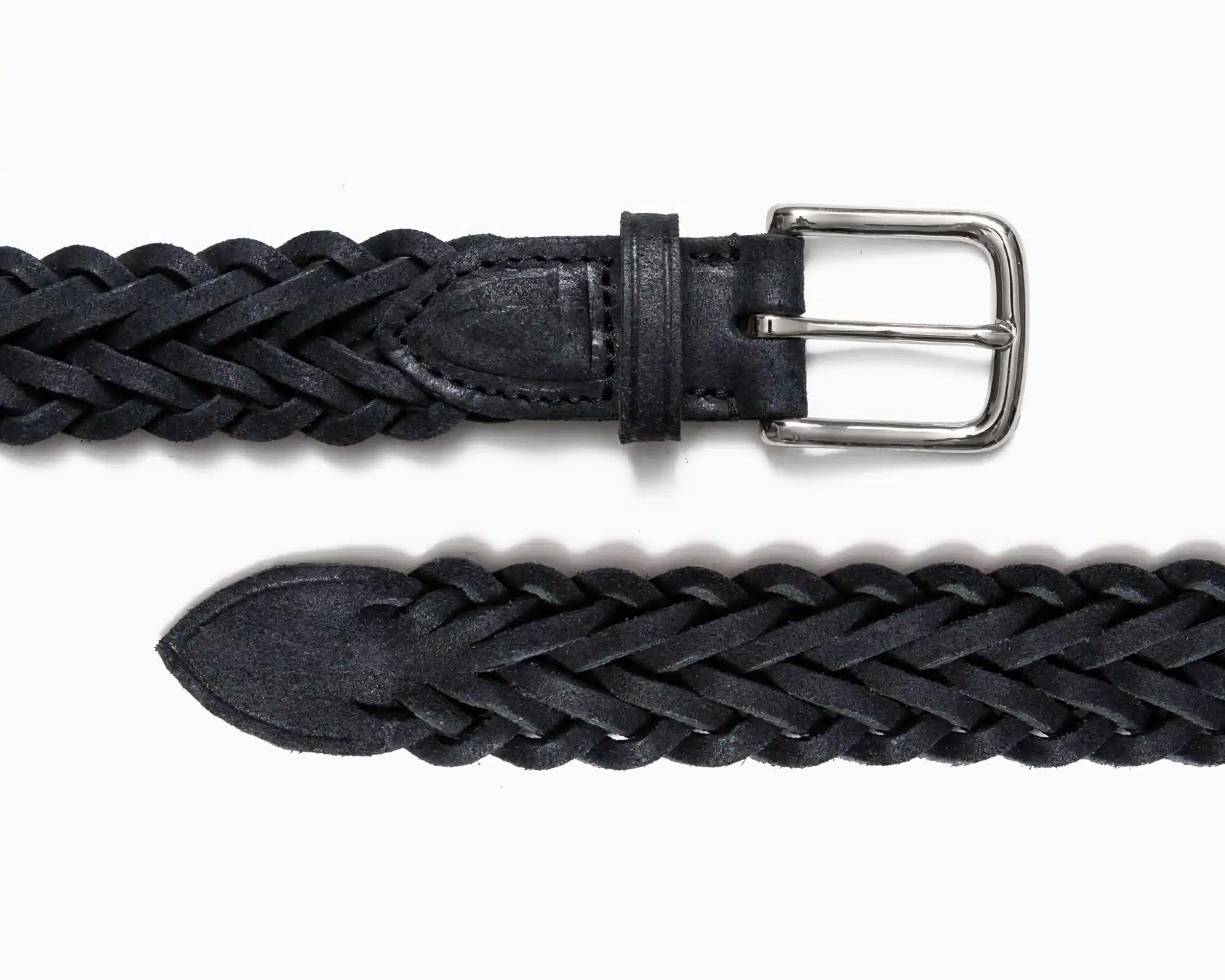 British Pasture Suede Herringbone Belt