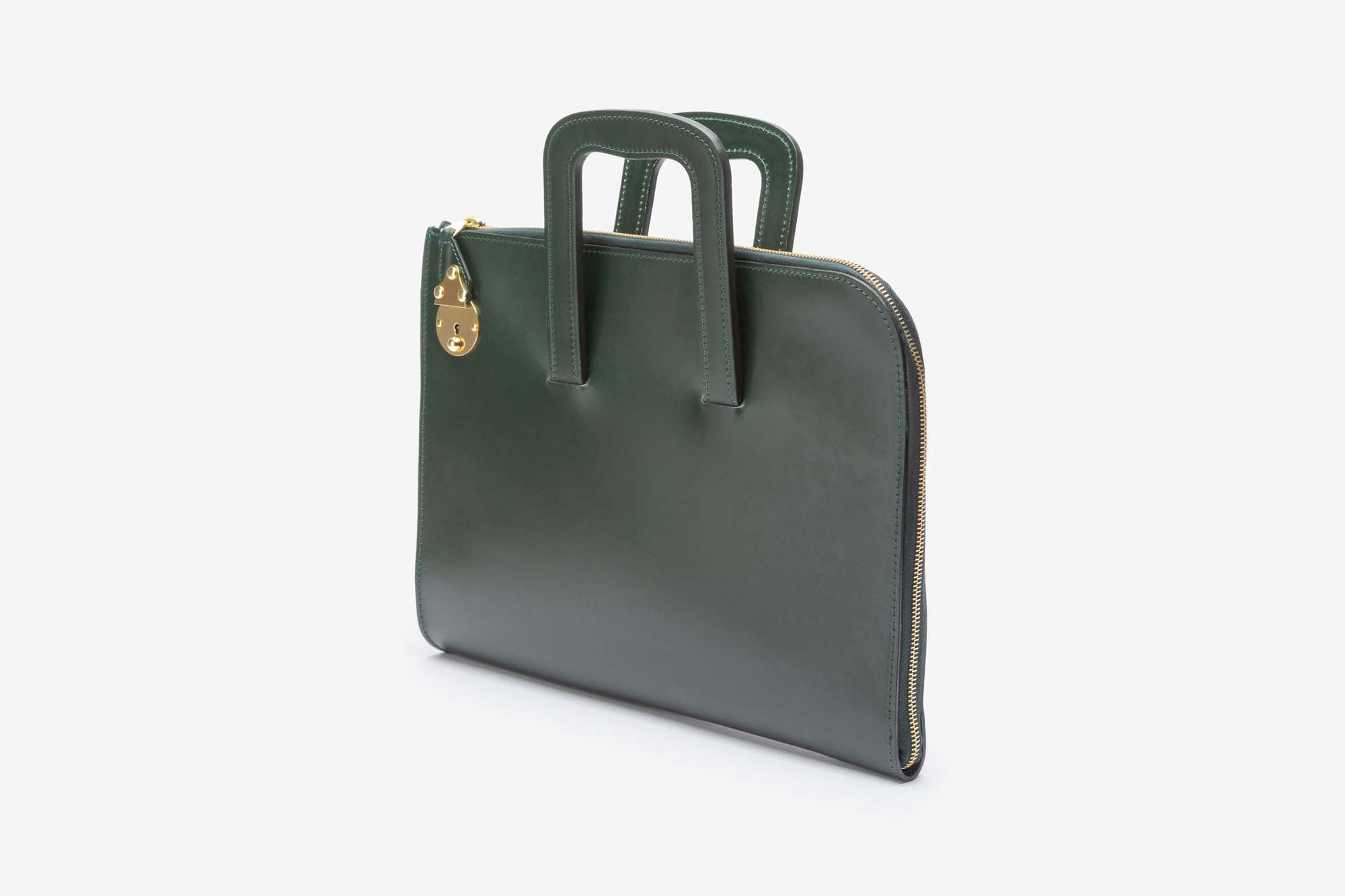 The Melbury folio in Green - angle