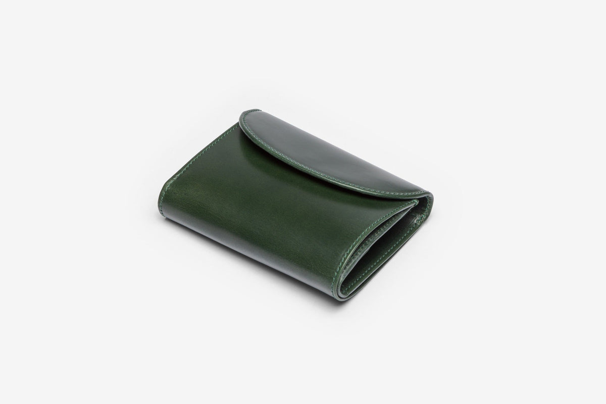 The Wentworth 3-fold purse in Green
