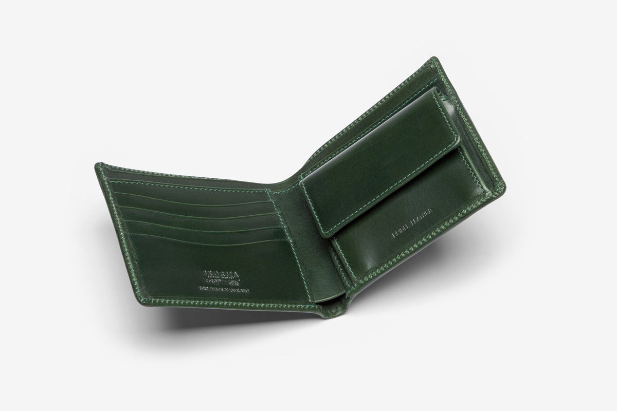 The Clarence wallet in Green - open