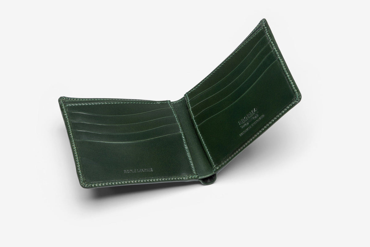 The Regent wallet in Green - open