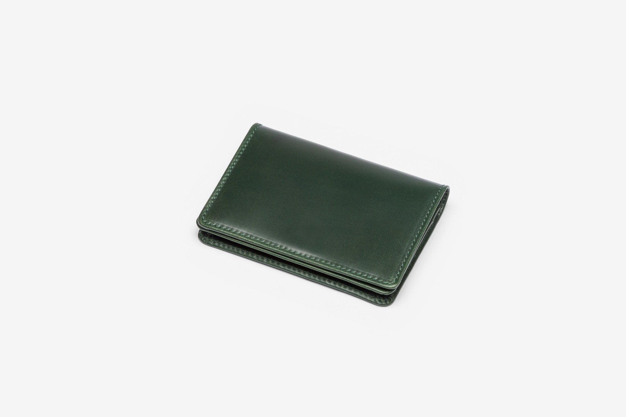 Bridle business card case in Green