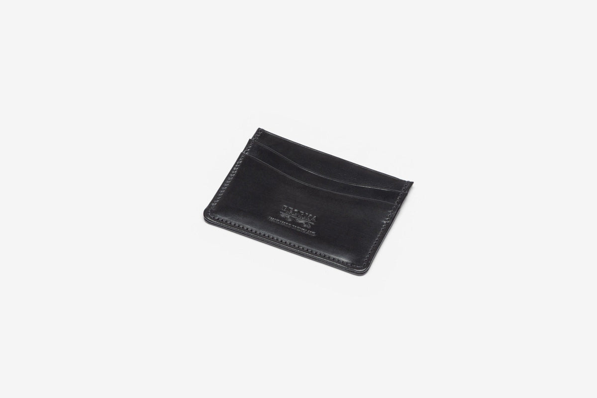 The Slimline bridle card case in Black