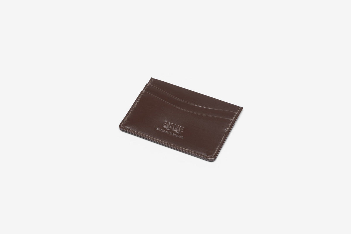 The Slimline bridle card case in Brown