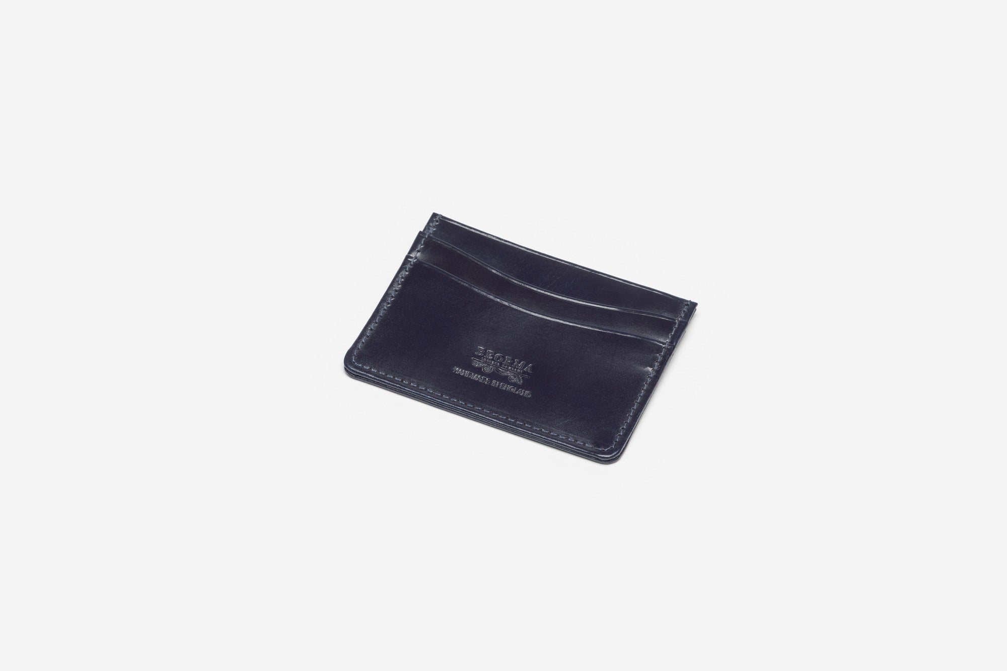 The Slimline bridle card case in Navy