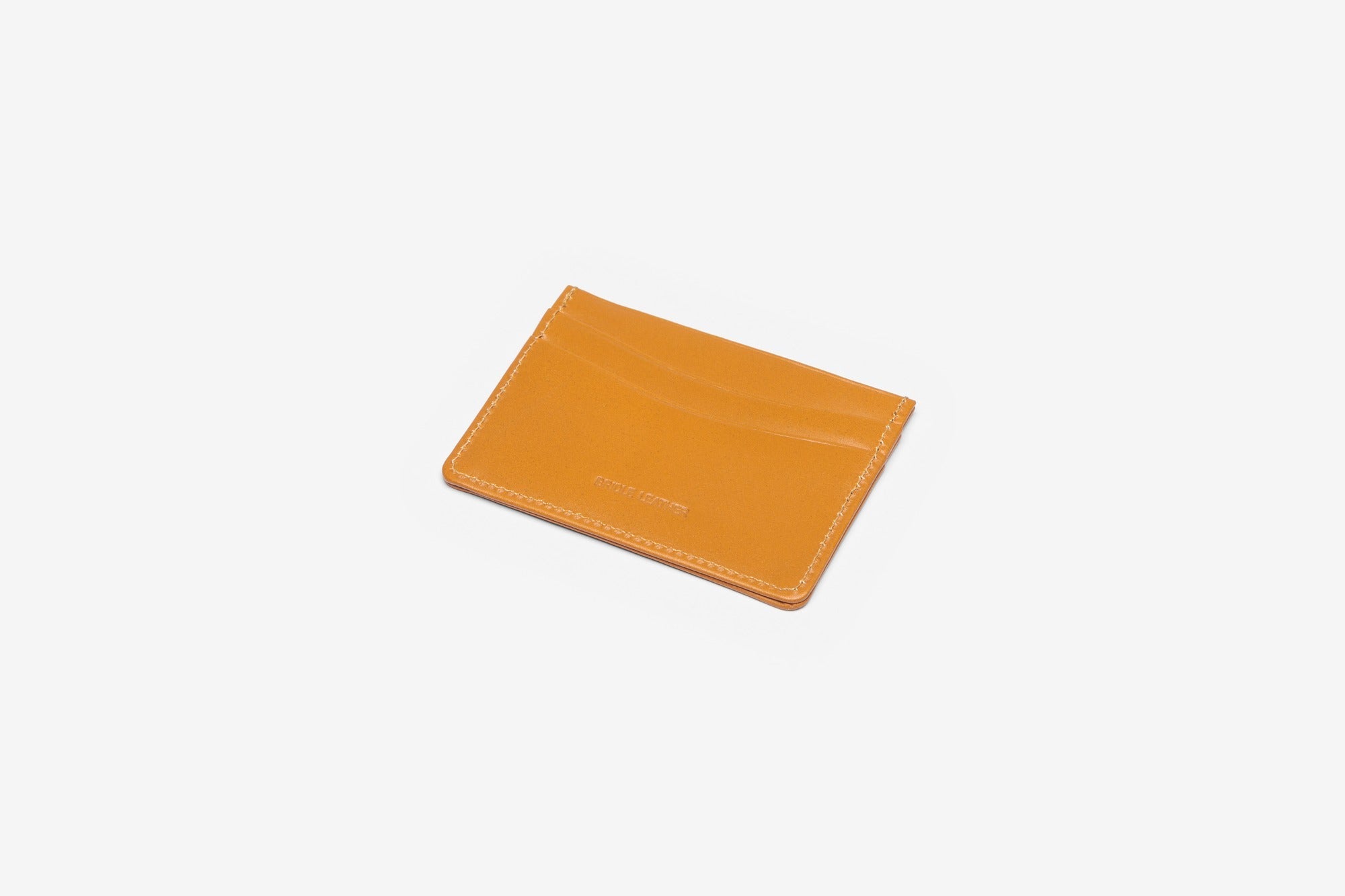 The Slimline bridle card case in Newton Tan - back