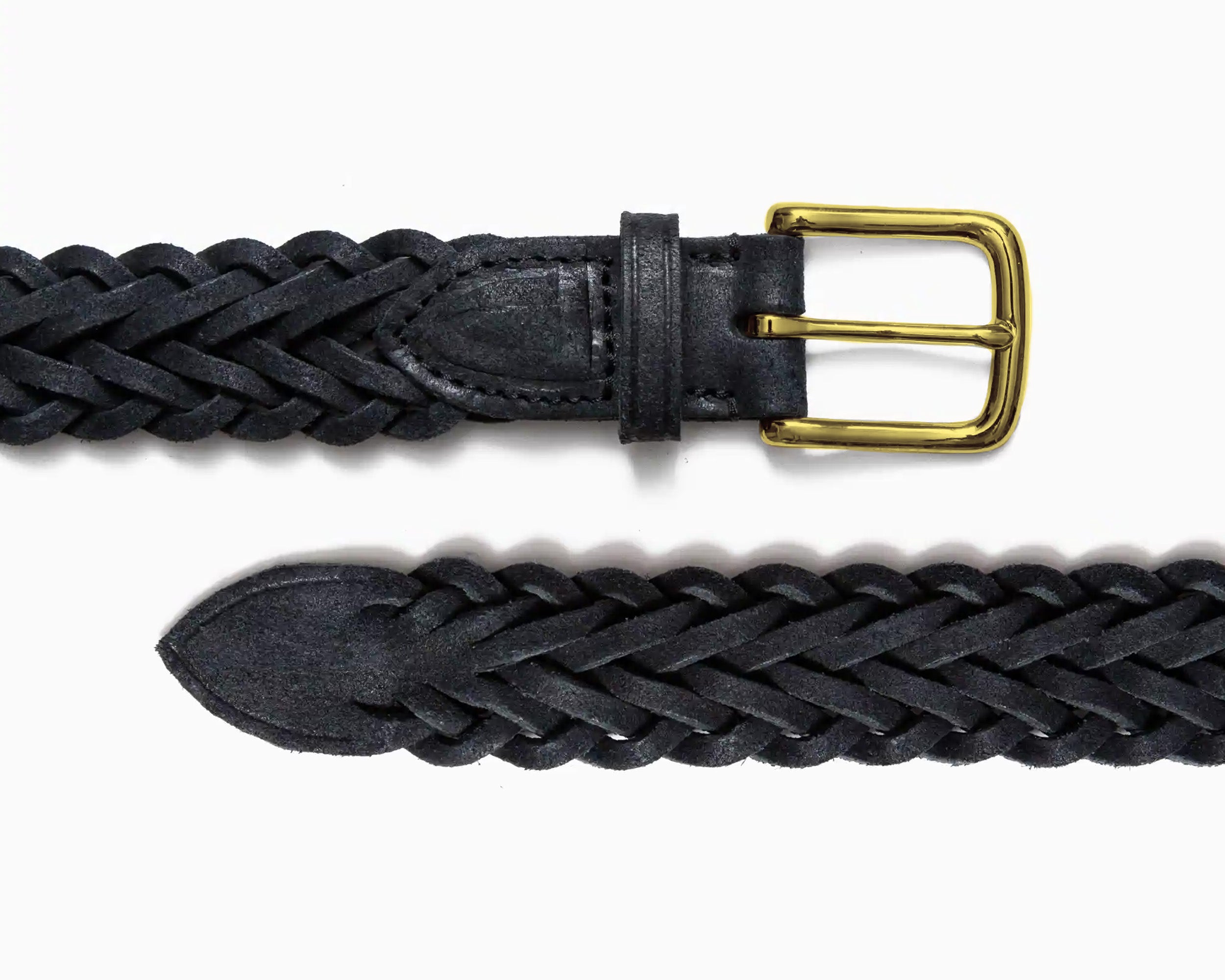 British Pasture Suede Herringbone Belt