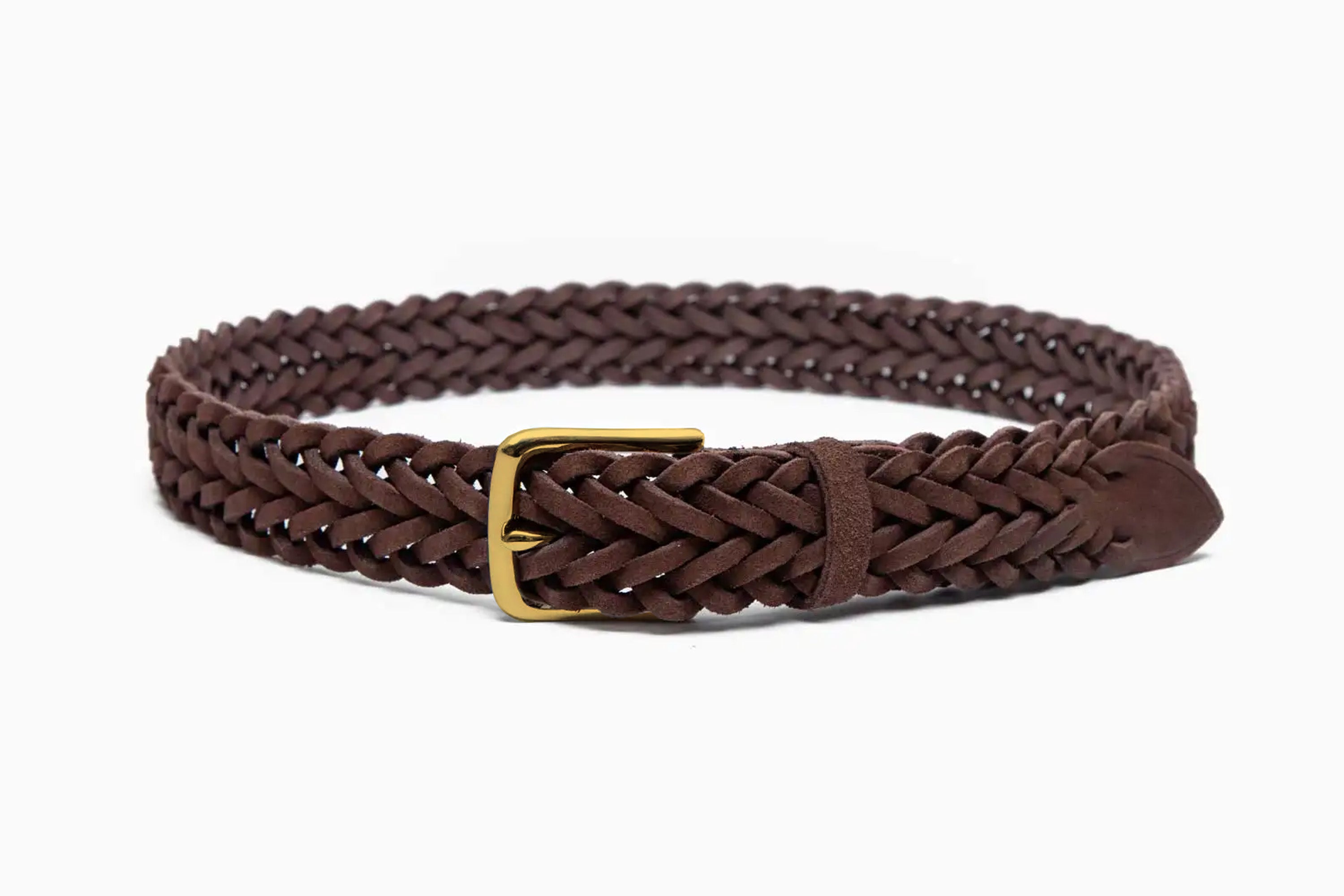 British Pasture Suede Herringbone Belt