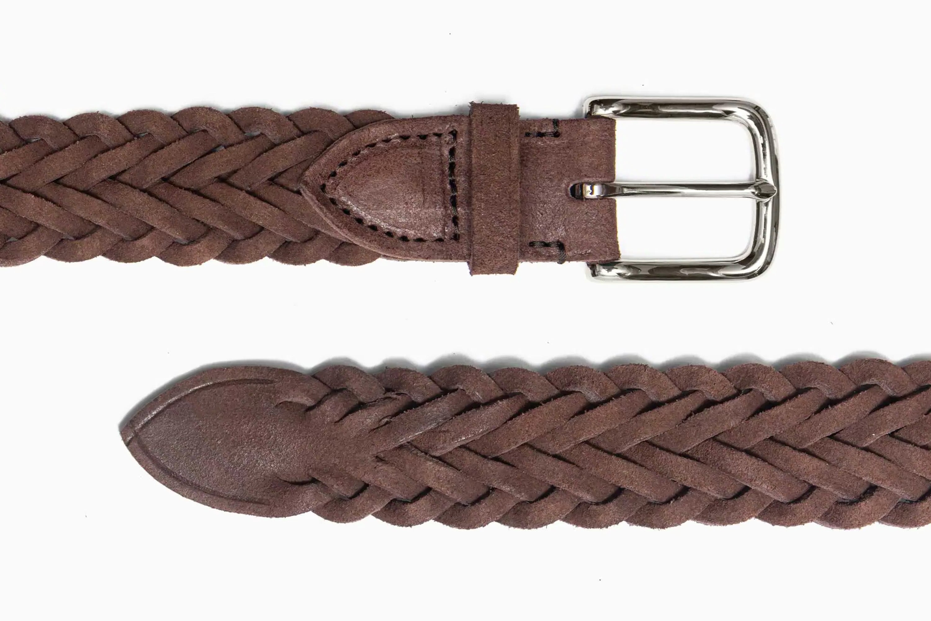 British Pasture Suede Herringbone Belt