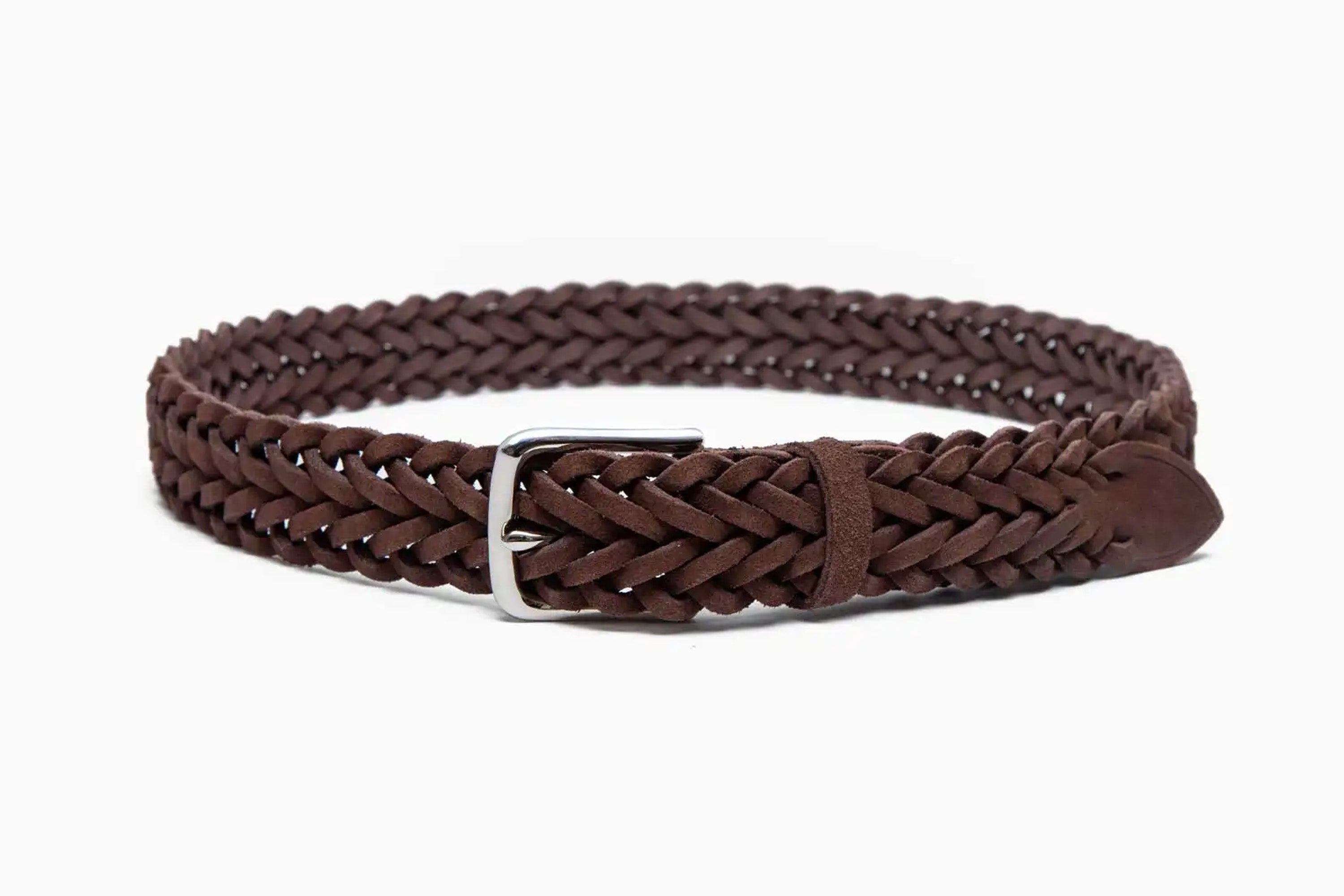 British Pasture Suede Herringbone Belt