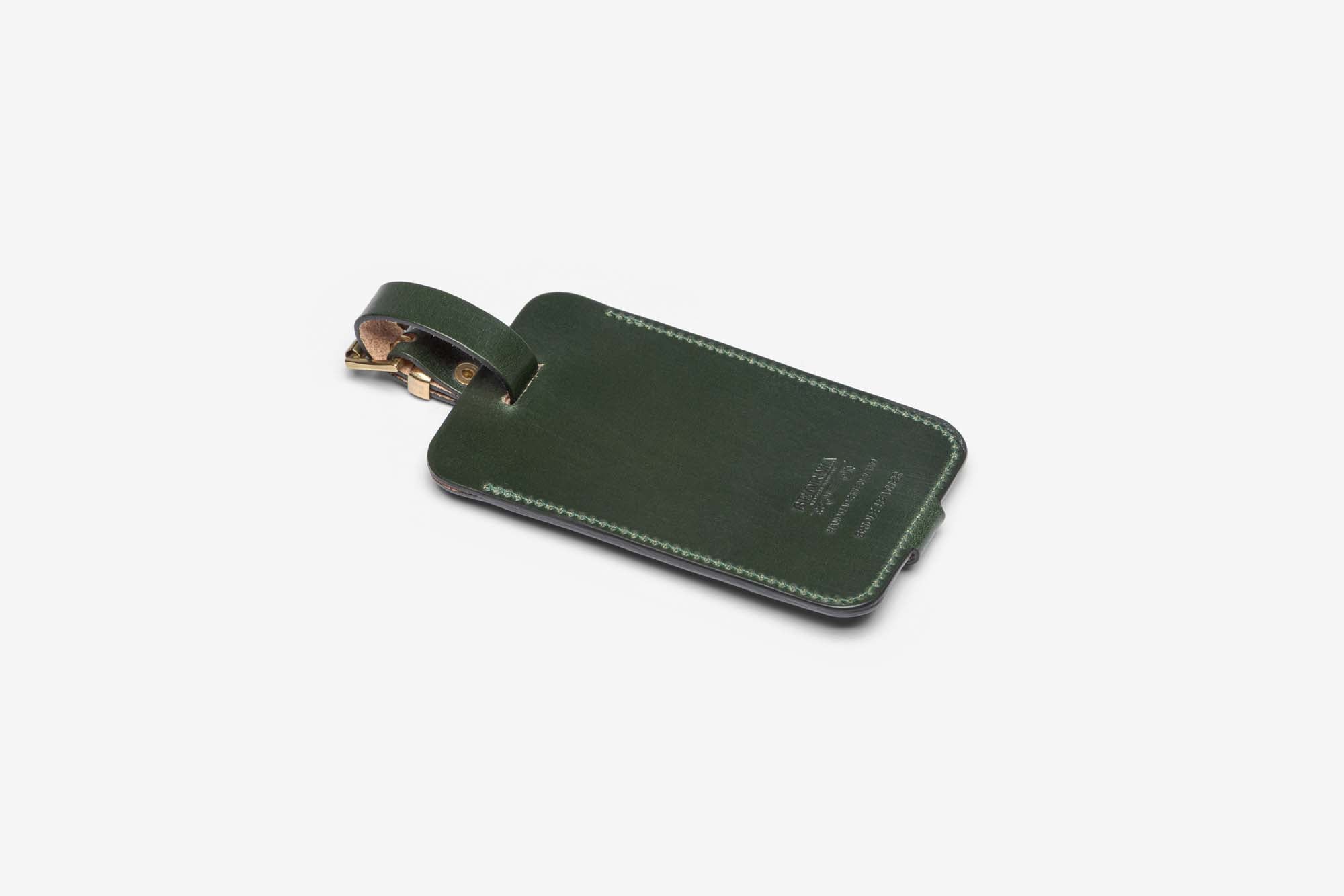 Beorma Luggage Tag in Green – reverse