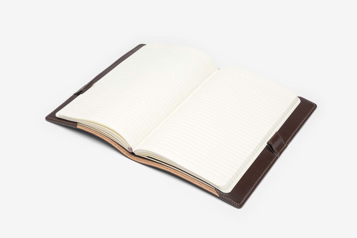Beorma Large Note Book in Brown – open