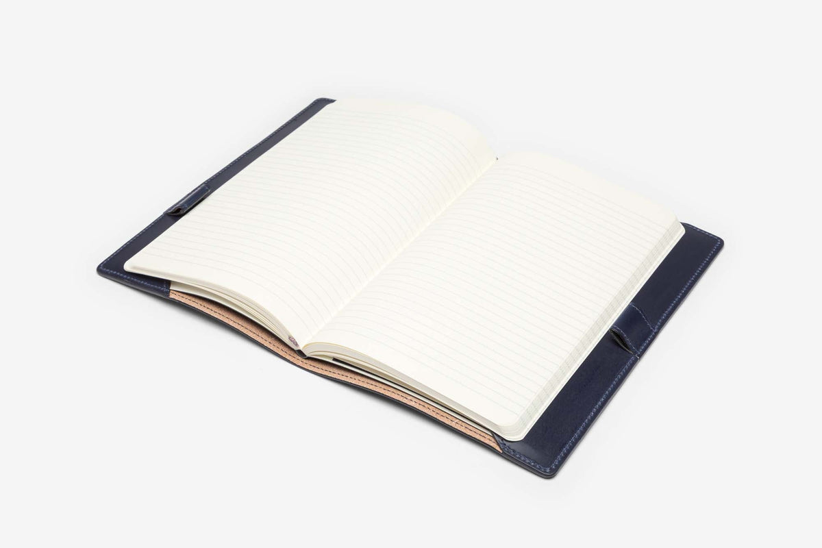 Beorma Large Note Book in Navy – open