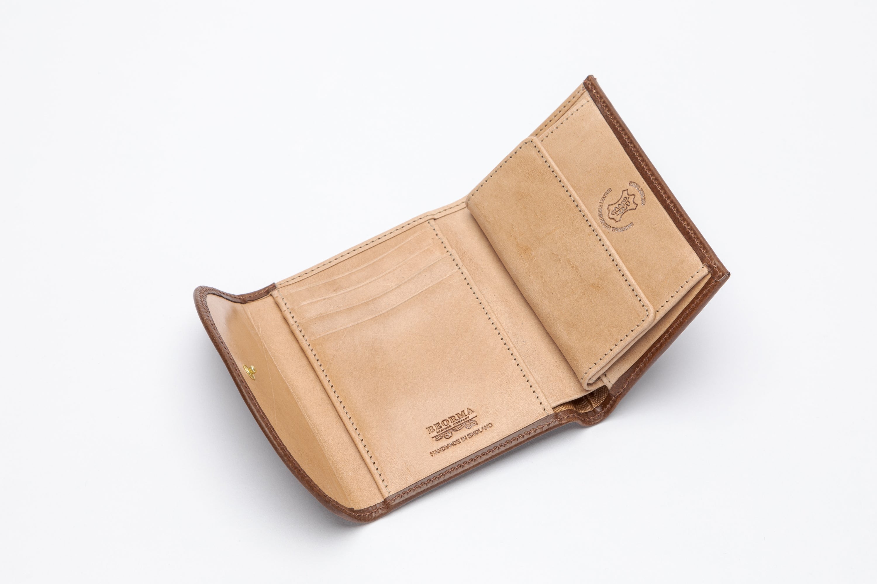 The Wentworth 3-Fold Vintage Leather Purse