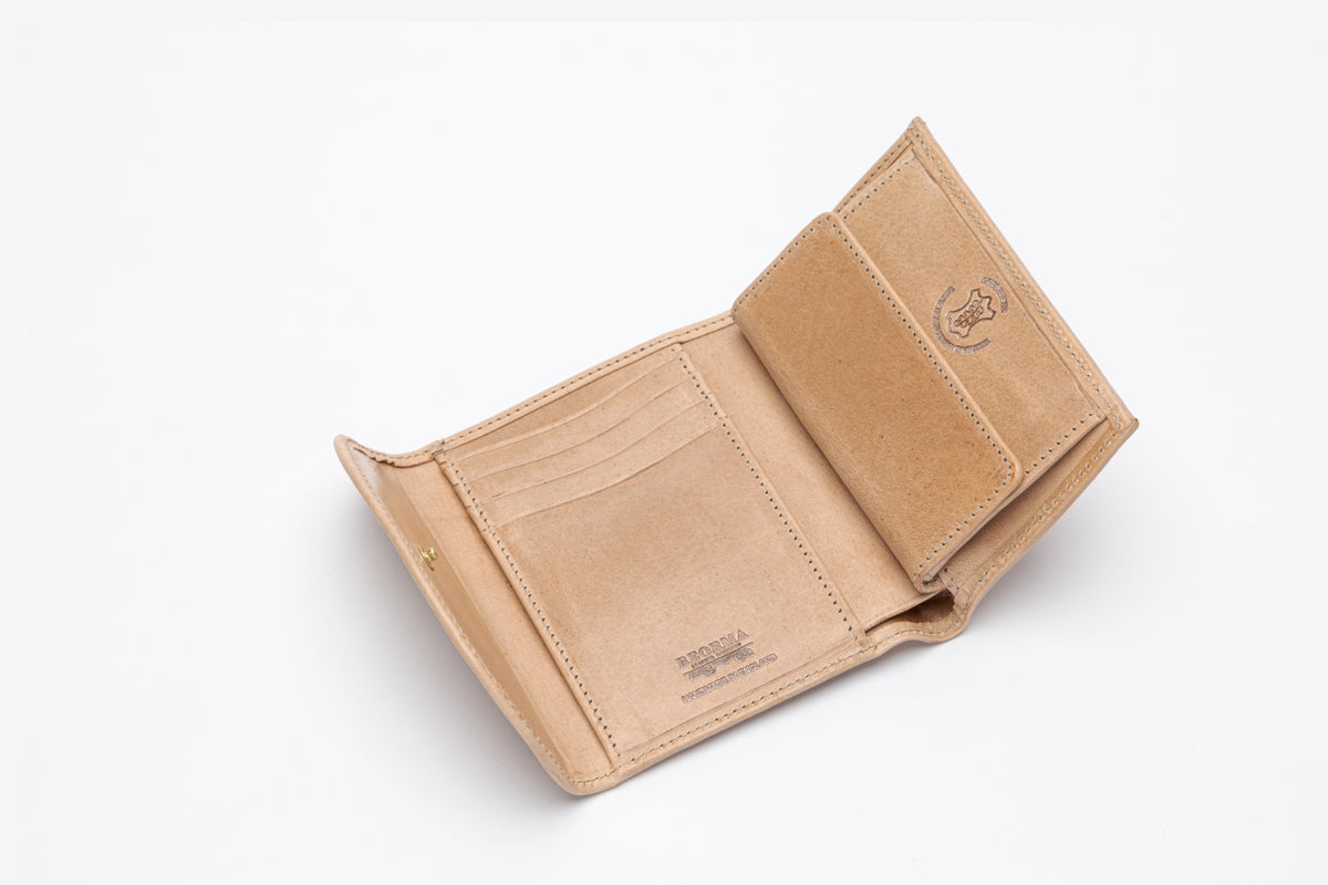 The Wentworth 3-Fold Vintage Leather Purse