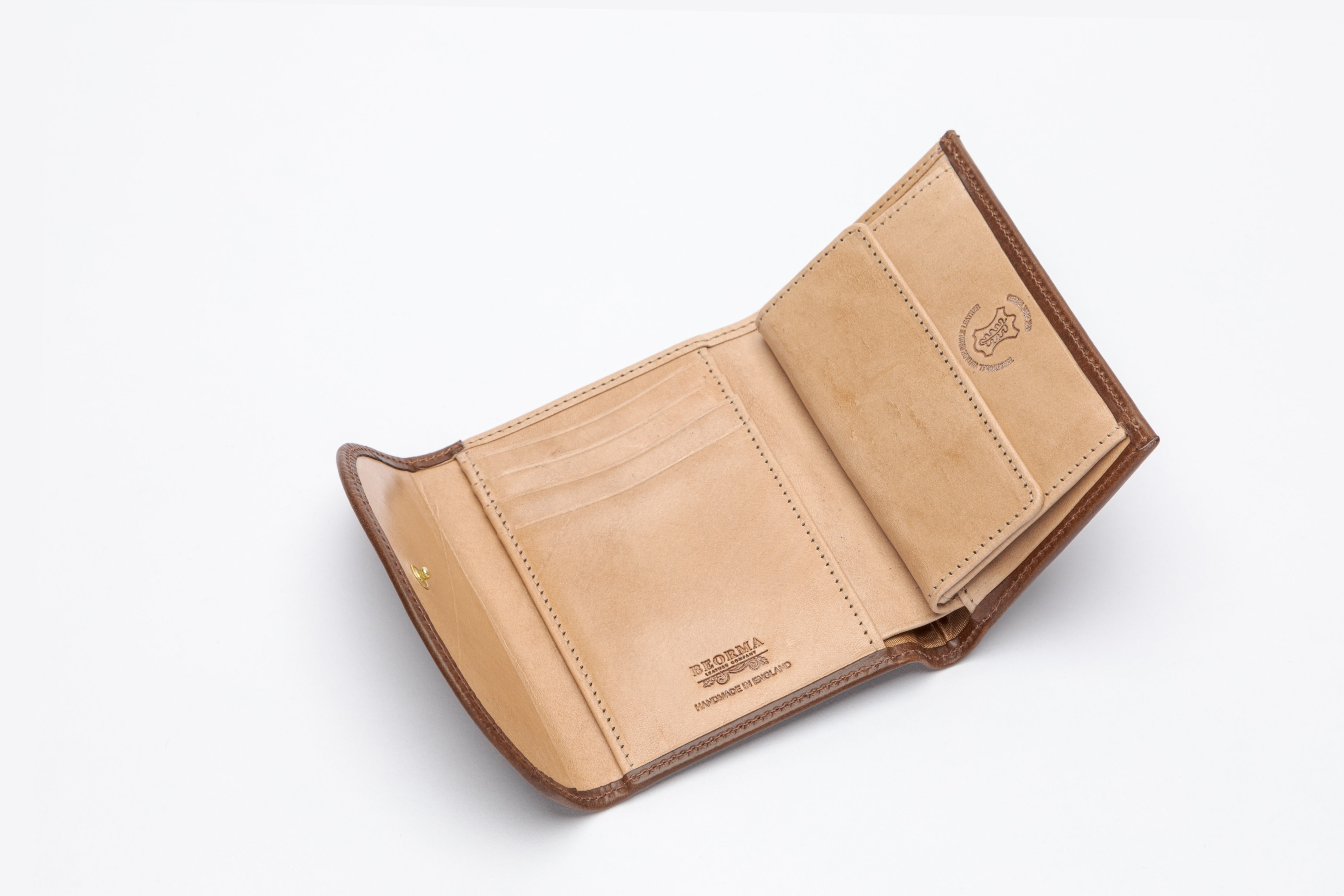 The Wentworth 3-Fold Vintage Leather Purse